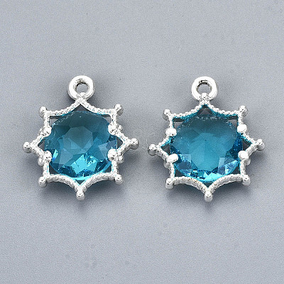 Faceted Glass Pendants LS-GLAA-S191-002K-S-NR-1