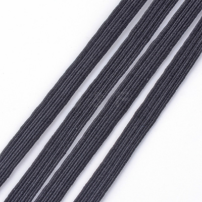 3/8 inch Flat Braided Elastic Rope Cord EC-R030-10mm-02-1