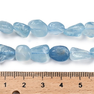 Natural Aquamarine Beads Strands X-G-P568-C13-01-1