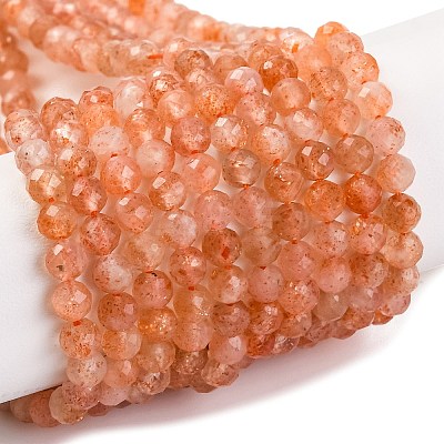 Natural Sunstone Beads Strands G-F770-C01-04-1
