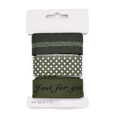 9 Yards 3 Styles Polyester Ribbon SRIB-A014-D04-1
