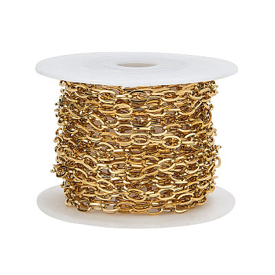 PVD Vacuum Plating 304 Stainless Steel Cable Chains CHS-CJ0001-15G-1