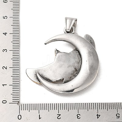 304 Stainless Steel Pendants LS-STAS-D091-03AG-1