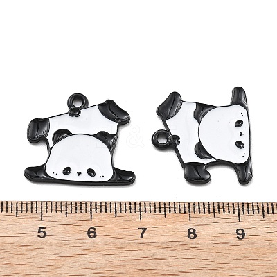 Panda Theme Alloy Enamel Pendants ENAM-F150-02-1