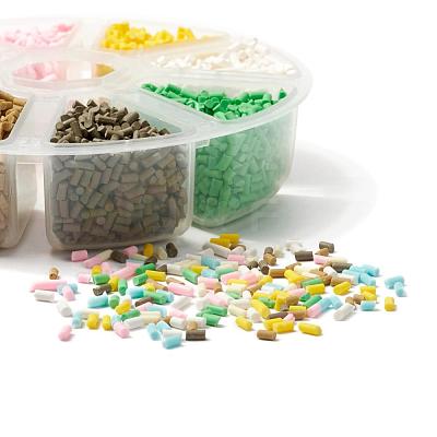 8000Pcs 8 Colors Handmade Polymer Clay Sprinkle Beads CLAY-YW0001-13B-1