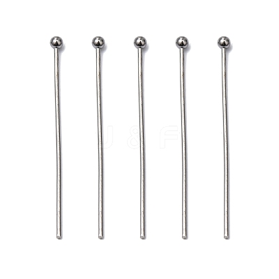 Tarnish Resistant 304 Stainless Steel Ball Head Pins X-STAS-L153-03-1