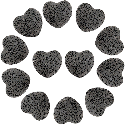 24Pcs Unwaxed Natural Lava Rock Beads G-LT0001-03B-1