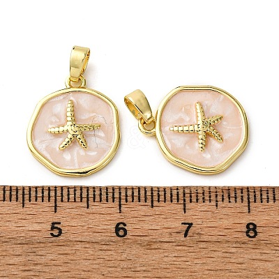 Brass Enamel Pendants KK-F911-01B-G03-1