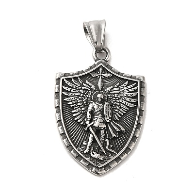 304 Stainless Steel Pendants STAS-D091-08AS-1