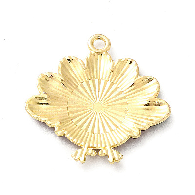 Cute Printed Alloy Pendants ENAM-L040-002B-1
