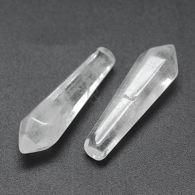 Natural Quartz Crystal Pointed Beads G-E490-C06-1