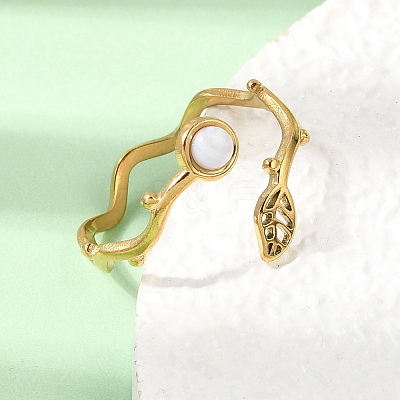 304 Stainless Steel Cuff Open Rings for Women GG-CBA7994-03G-06-1