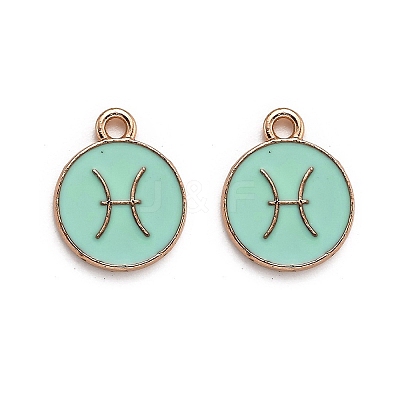 Alloy Enamel Pendants ENAM-S124-01A-15H-1