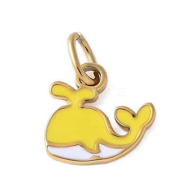304 Stainless Steel Enamel Charms LS-STAS-G353-03G-05-1