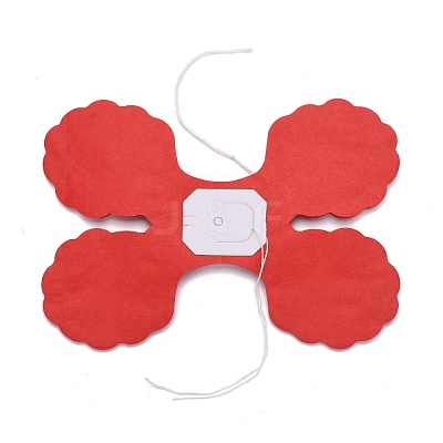 3m Clover Paper Pull Flowers AJEW-WH0022-11B-1