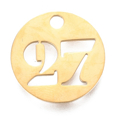 304 Stainless Steel Pendants X-STAS-F233-27-G-1