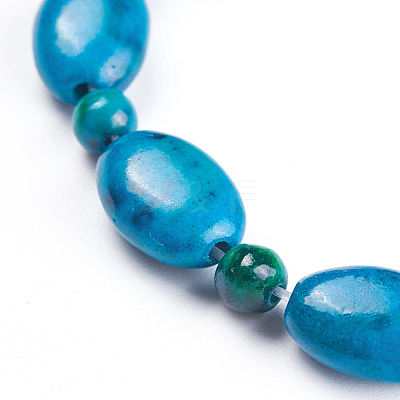 Natural Chrysocolla Beads Strands G-F647-07-1