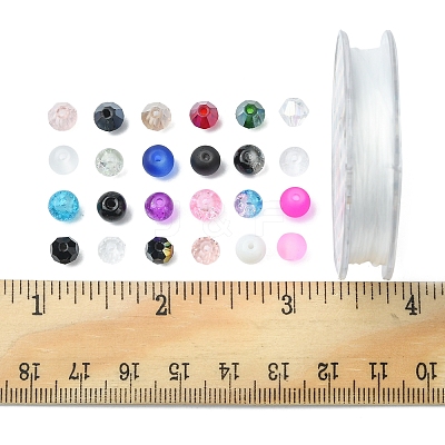 DIY Beaded Stretch Bracelet Making Kit DIY-FS0003-67-1