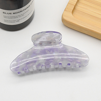 Large Cellulose Acetate(Resin) Hair Claw Clips OHAR-PW0003-015B-1