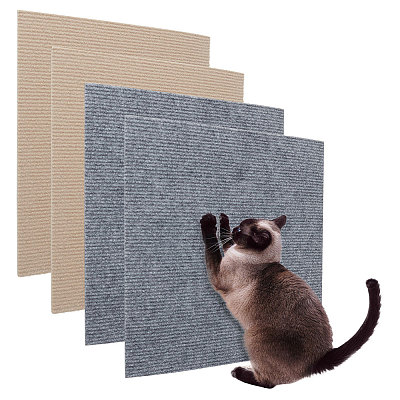 4Pcs 2 Colors Square Polyester DIY Climbing Cat Scratcher AJEW-BC0007-61-1