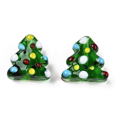 Handmade Bumpy Lampwork Beads Strands LAMP-Q031-012-1
