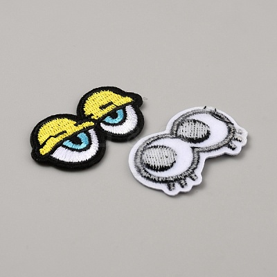 Computerized Embroidery Cloth Iron on/Sew on Patches DIY-WH0386-04-1