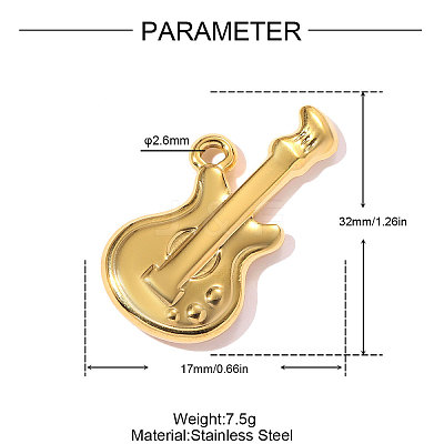 304 Stainless Steel Pendants STAS-OY011-76G-1