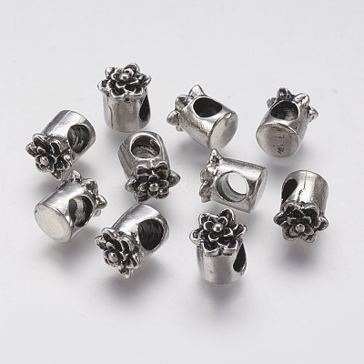 Ion Plating(IP) 304 Stainless Steel European Beads STAS-J022-024AS-1