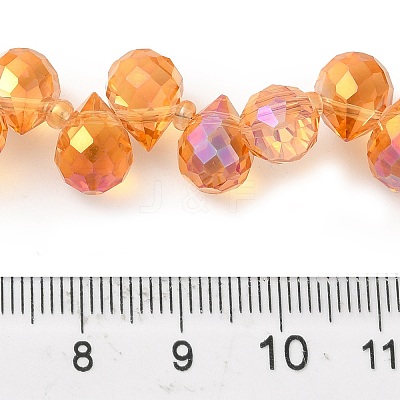 Electroplate Glass Beads Strands EGLA-D030-17M-1