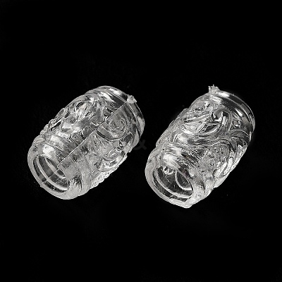 Transparent Acrylic European Beads TACR-G048-07-1