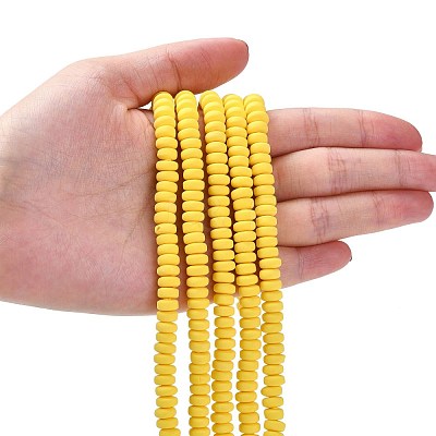 Handmade Polymer Clay Beads Strands CLAY-N008-008-44-1