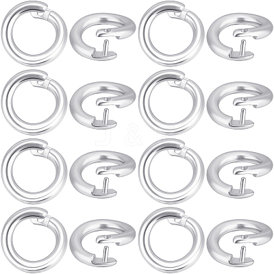 Brass Twister Clasps KK-BBC0023-90P-1