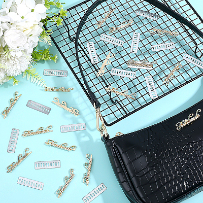 16 Sets Alloy Handmade Label Tags FIND-PH0060-38G-1