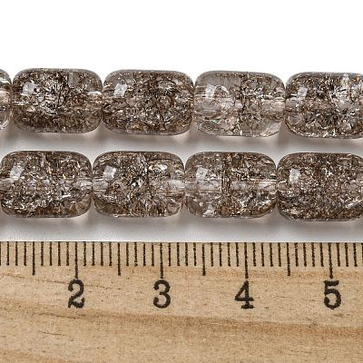 Transparent Crackle Glass Beads Strands GLAA-NH0001-04E-1