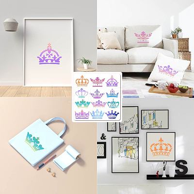 PET Plastic Hollow Out Drawing Painting Stencils Templates DIY-WH0244-290-1