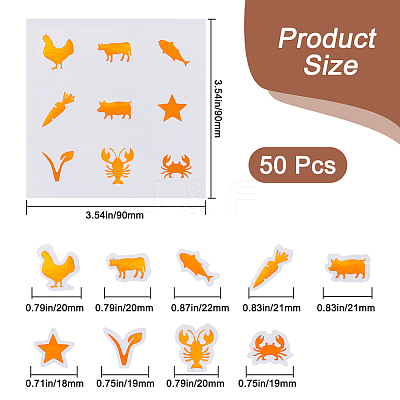 PVC Plastic Self-Adhesive Stickers STIC-WH20002-04A-1
