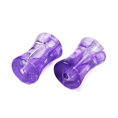 Transparent Acrylic Beads Gradient Effect OACR-Q193-01G-1