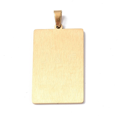 201 Stainless Steel Pendant STAS-B033-01G-08-1