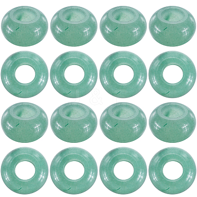 16Pcs Natural Green Aventurine European Beads G-SC0003-03B-1