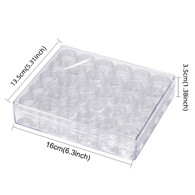 Clear Bead Organizer Storage Case X-C004Y-1