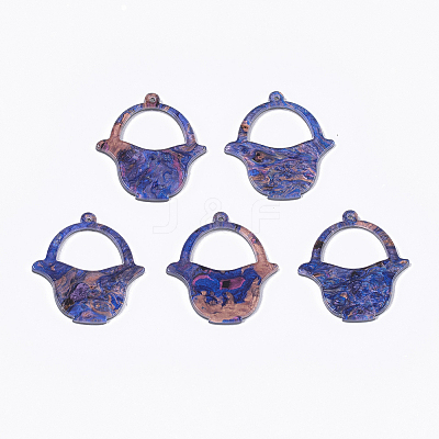 Cellulose Acetate(Resin) Pendants KY-T008-04E-1