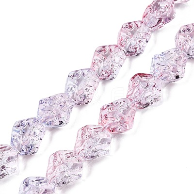 Electroplate Glass Beads Strands EGLA-N012-09H-1