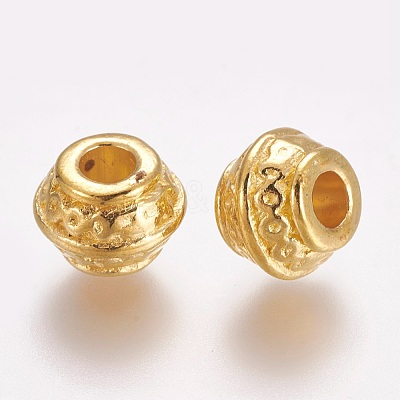 Tibetan Style Alloy Spacer Beads TIBE-MSMC021-G-1