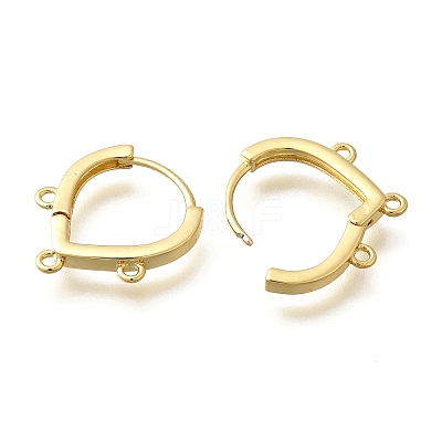 Brass Stud Earring Findings KK-Q035-08G-1