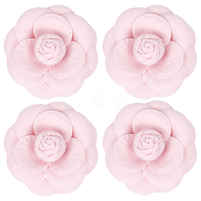 4Pcs Cloth Art Camelia Brooch Pins JEWB-CN0001-03E-1