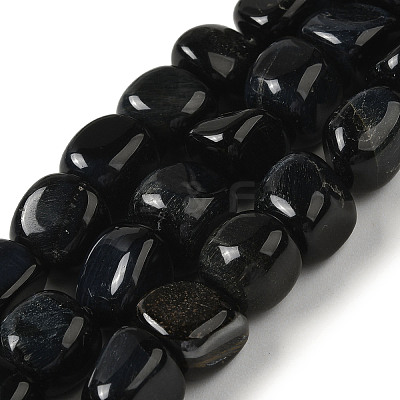 Natural Blue Tiger Eye(Dyed & Heated) Beads Strands G-B078-D07-02-1