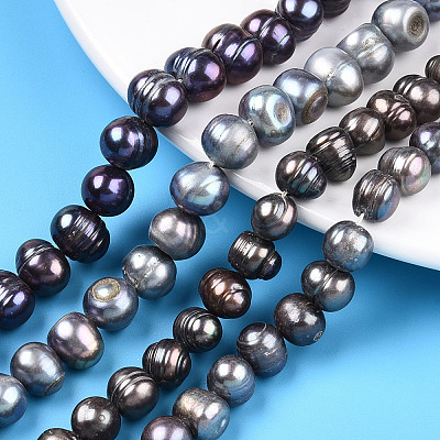 Natural Cultured Freshwater Pearl Beads Strands PEAR-N013-08D-1