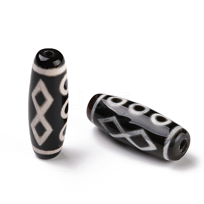 Tibetan Style dZi Beads TDZI-E004-22-1