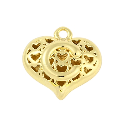 Hollow Brass Pendants for Valentine's Day KK-M289-03C-G-1