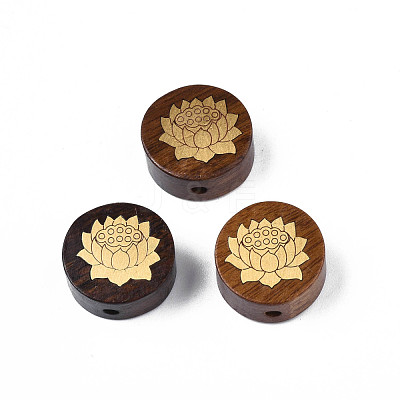 Natural Wood Undyed Beads WOOD-N013-019-1